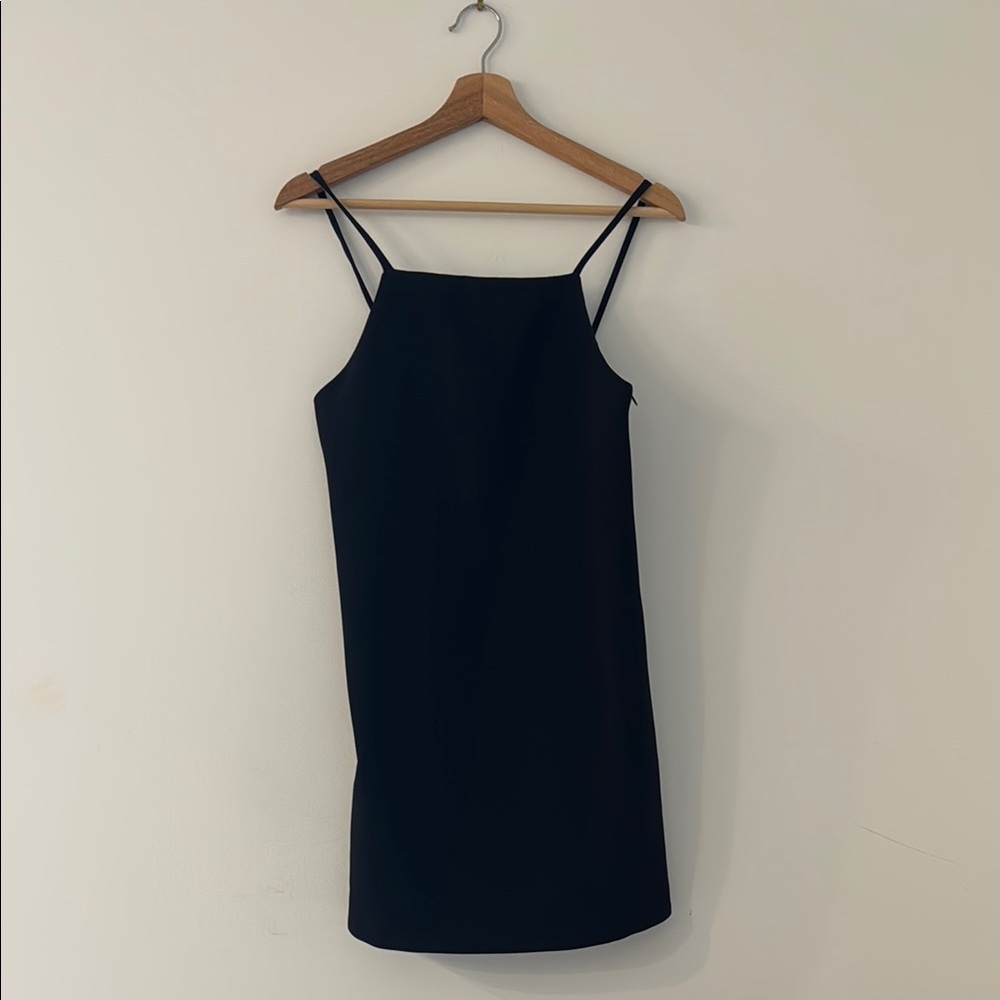 Zara Black Sleeveless Mini Slip Dress